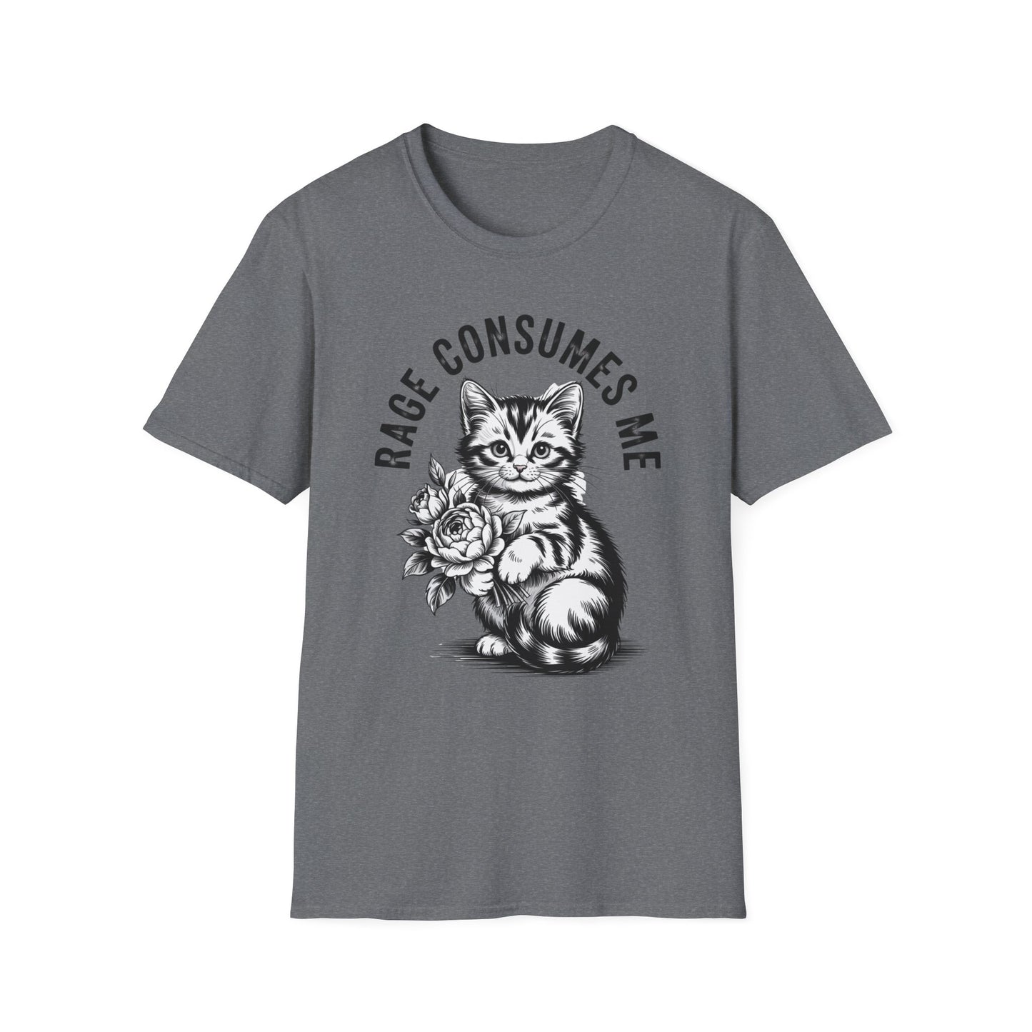 Rage Consumes Me Funny Kitten T-Shirt