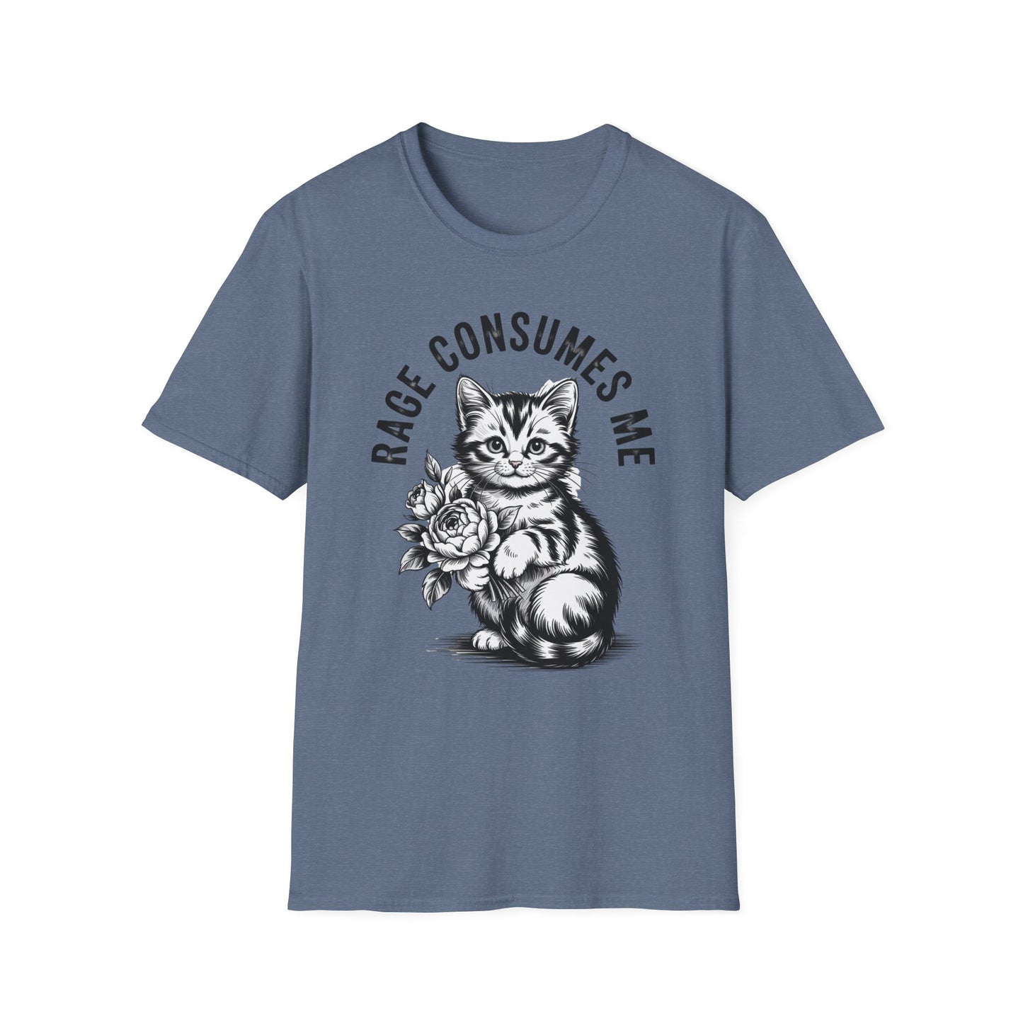 Rage Consumes Me Funny Kitten T-Shirt