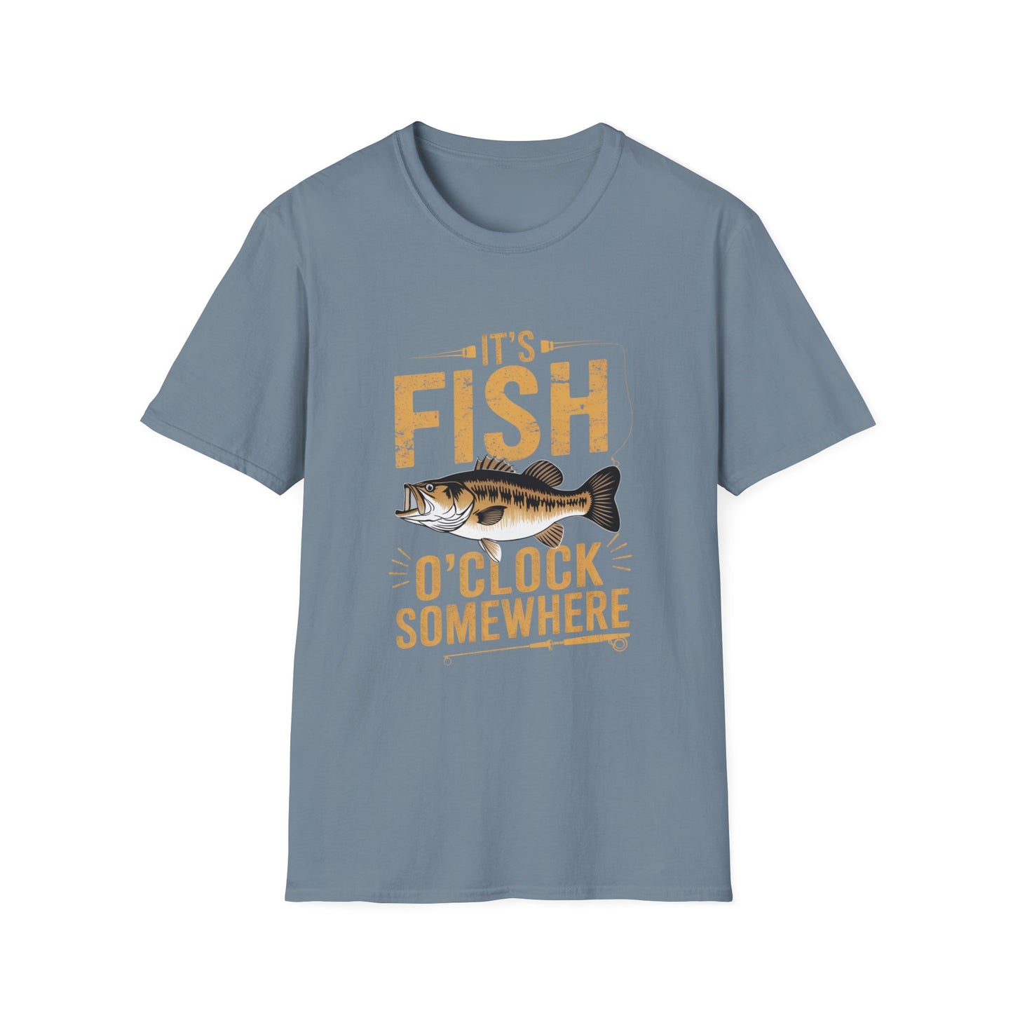It's Fish-O-Clock Somewhere Funny Fishing Shirt