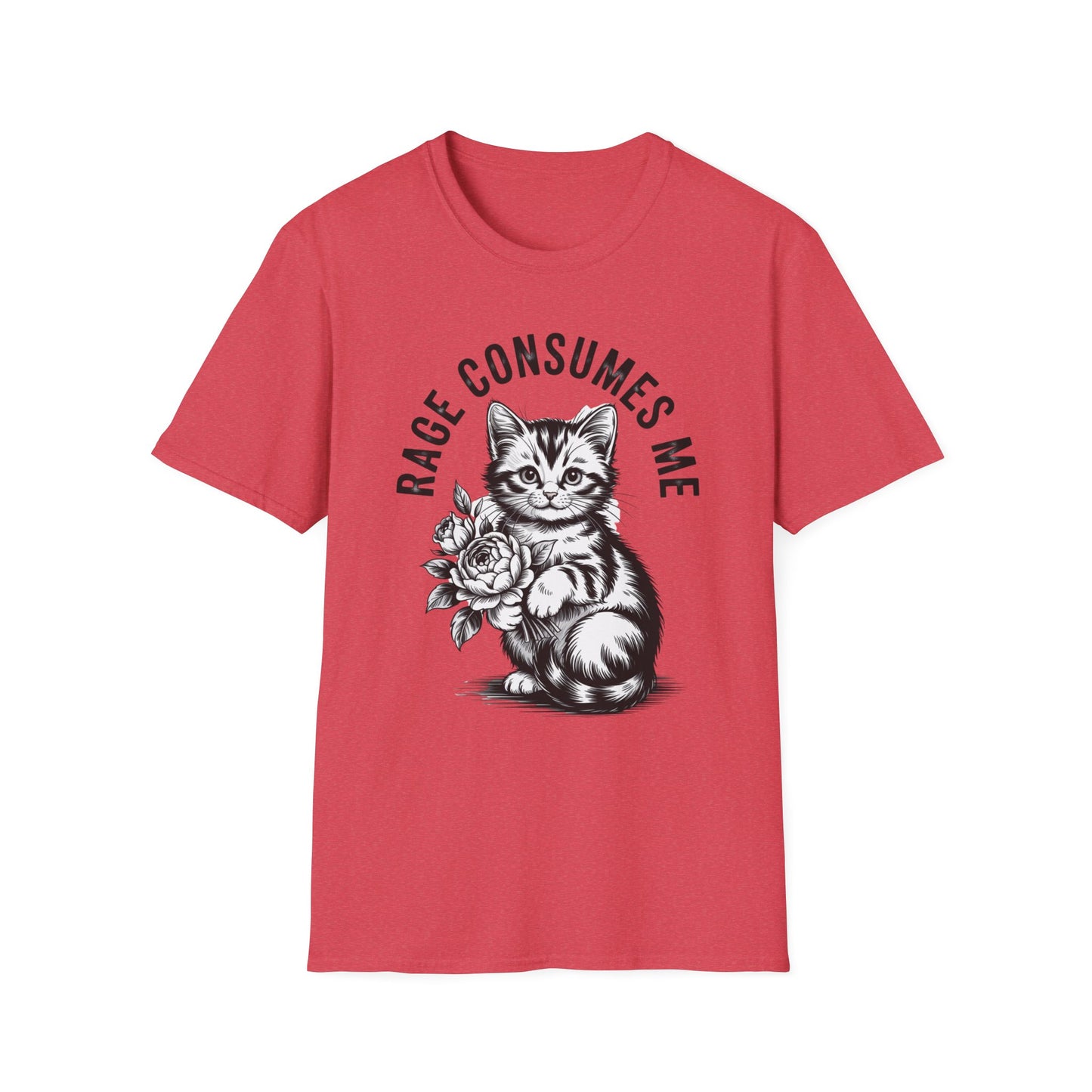 Rage Consumes Me Funny Kitten T-Shirt