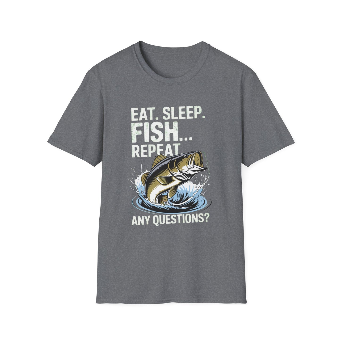 Eat Sleep Fish Repeat Funny Fishing Shirt T-Shirt