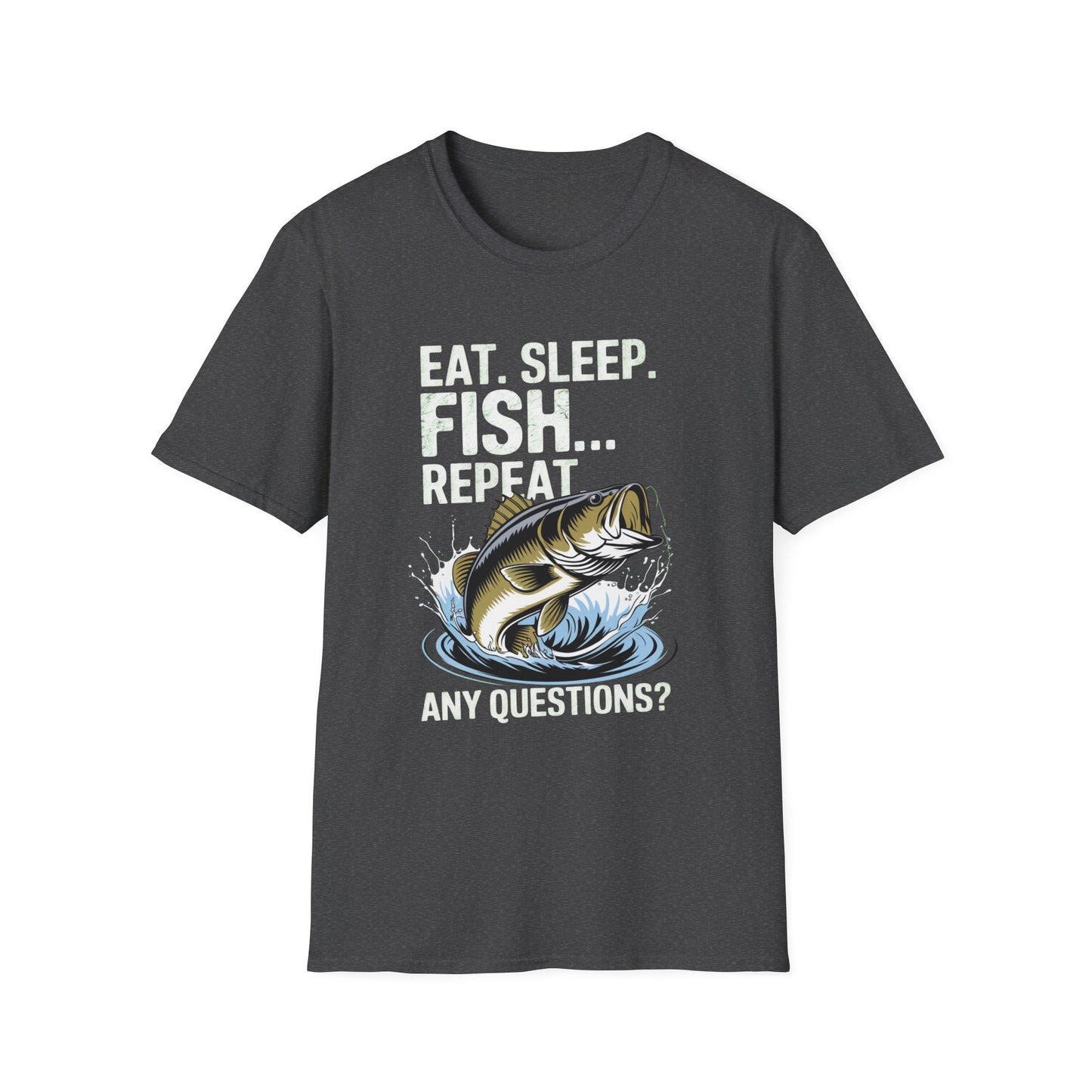 Eat Sleep Fish Repeat Funny Fishing Shirt T-Shirt