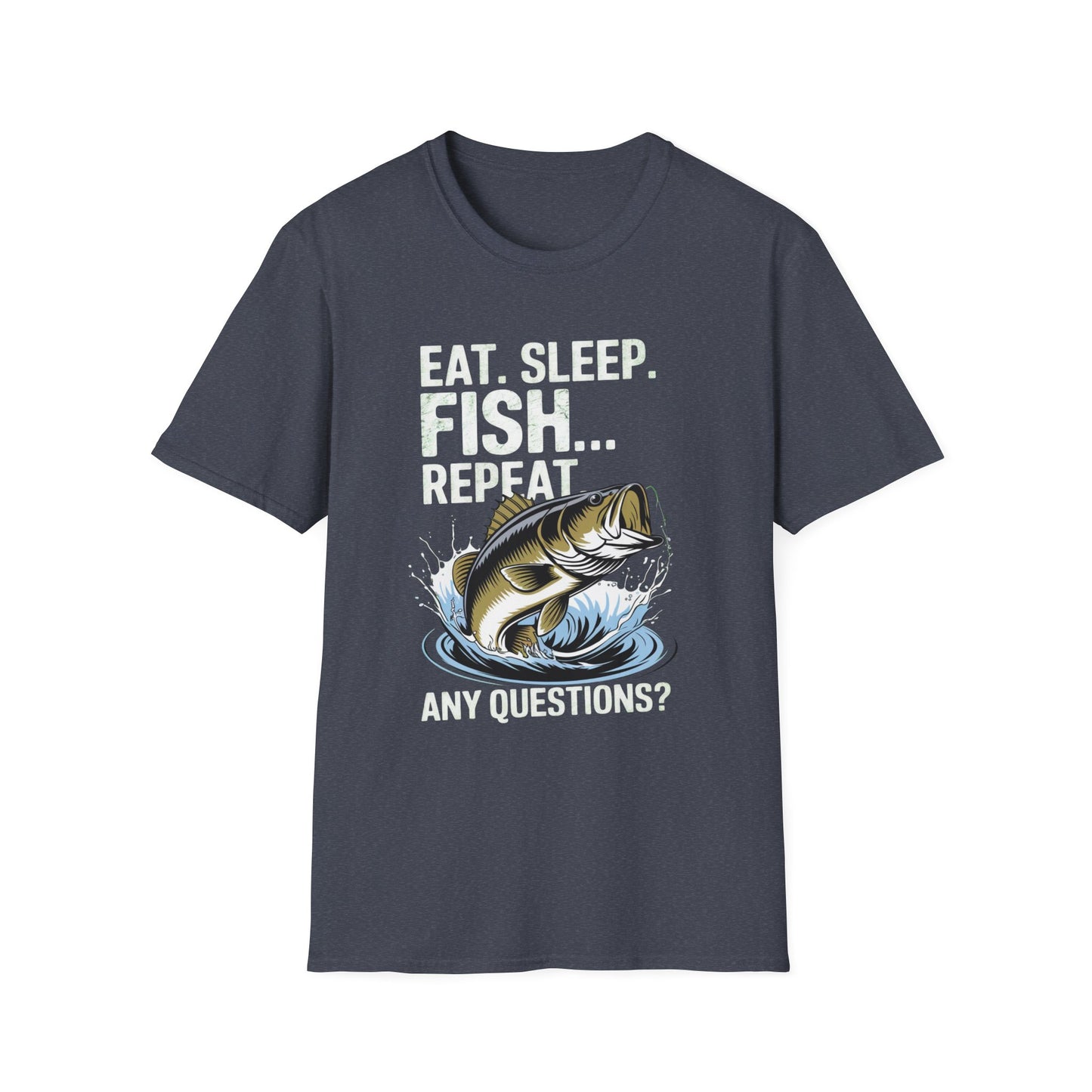 Eat Sleep Fish Repeat Funny Fishing Shirt T-Shirt