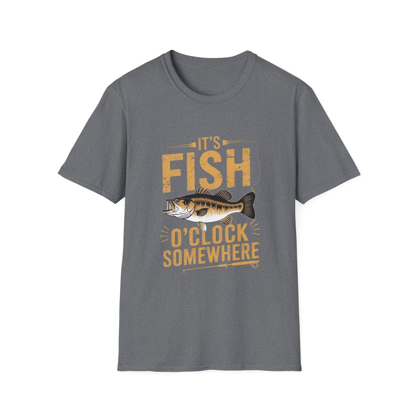 It's Fish-O-Clock Somewhere Funny Fishing Shirt