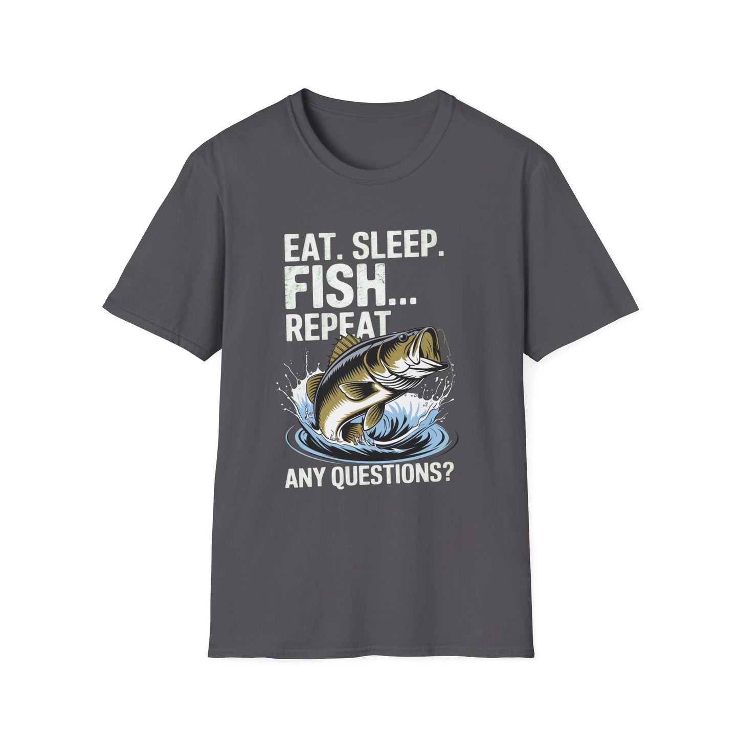 Eat Sleep Fish Repeat Funny Fishing Shirt T-Shirt