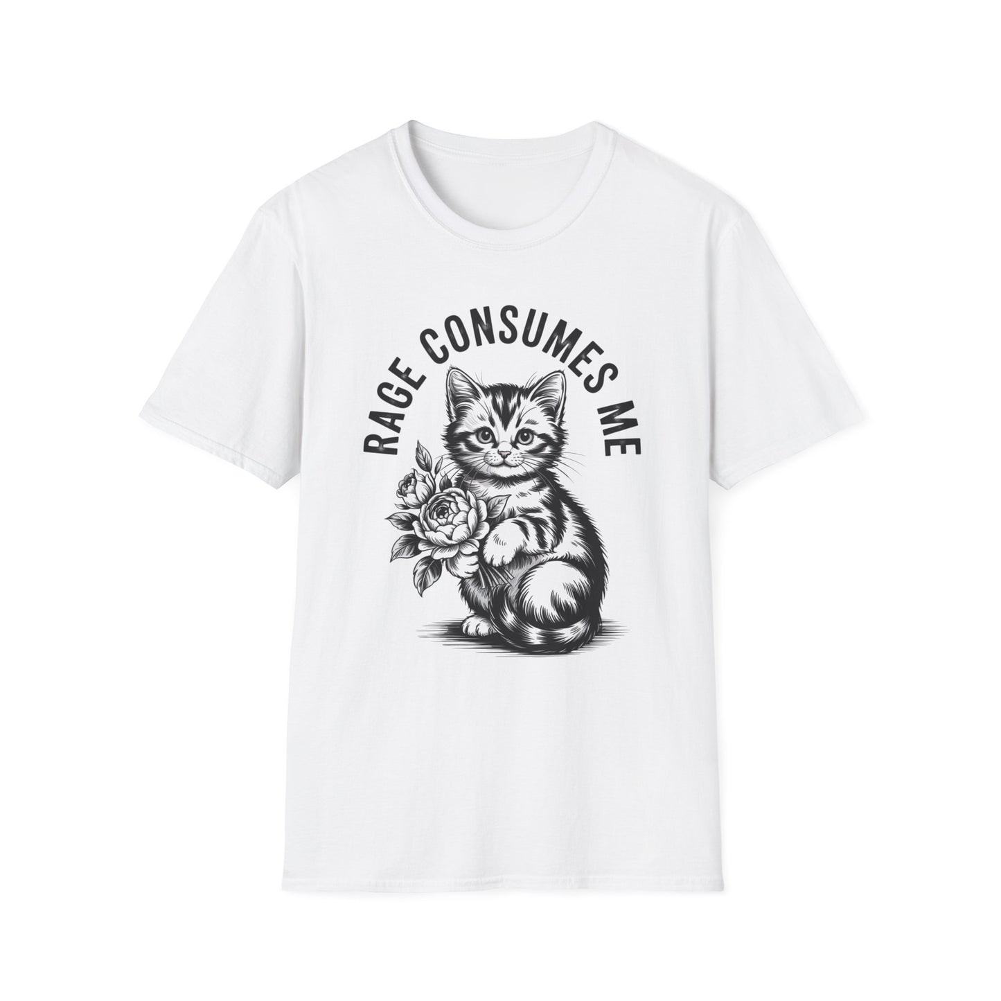 Rage Consumes Me Funny Kitten T-Shirt