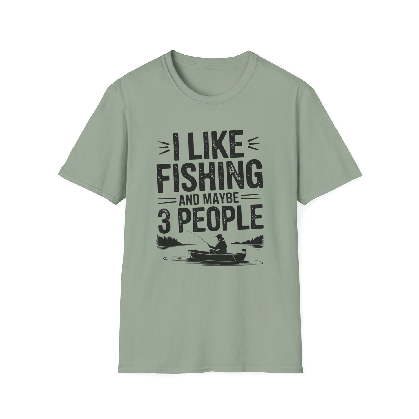 I Like Fishing and Maybe 3 People Funny Fishing T-Shirt