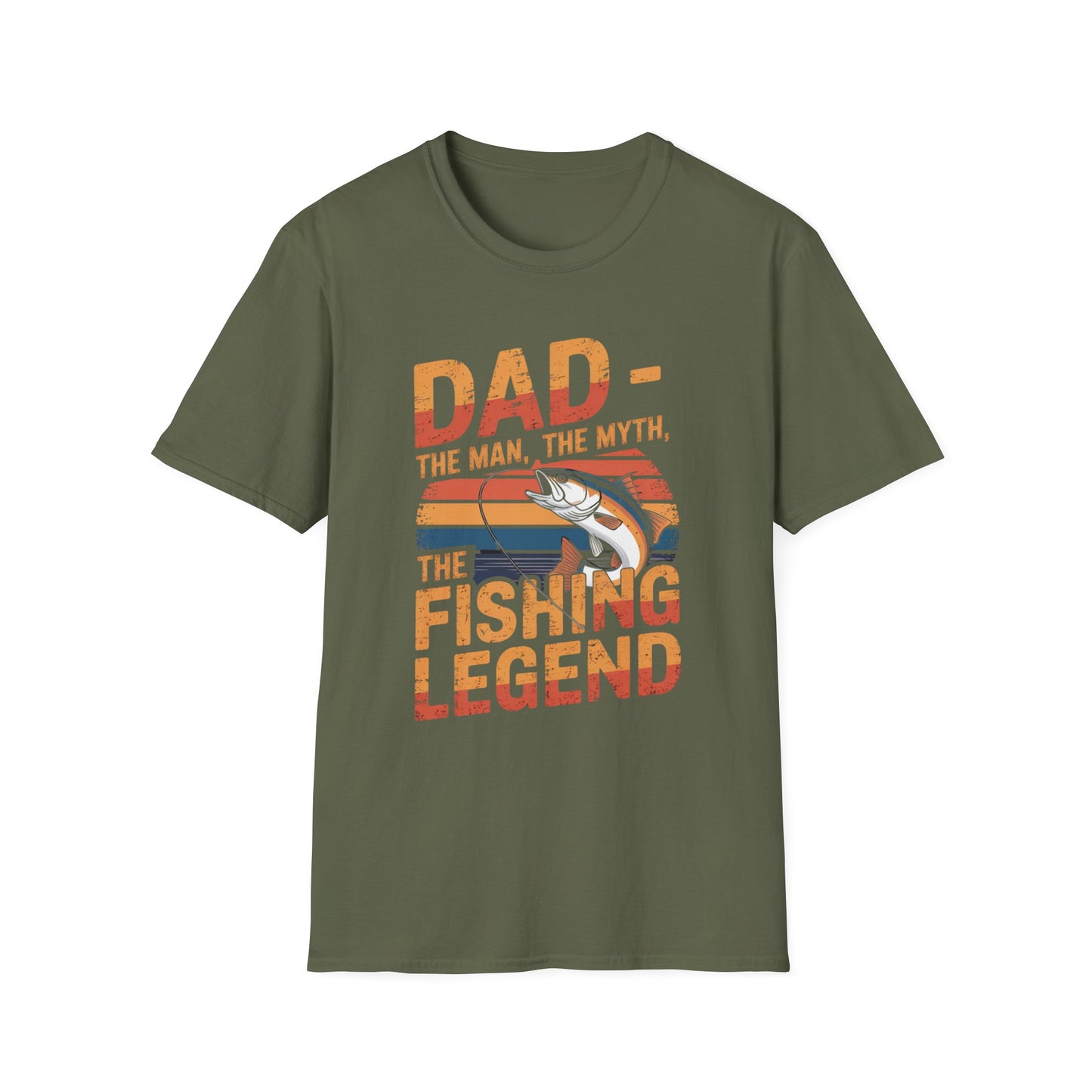 Dad The Man The Myth The Legend Fishing T-Shirt