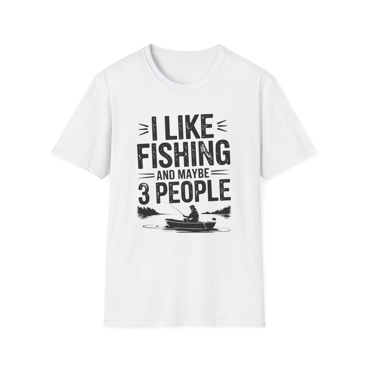 I Like Fishing and Maybe 3 People Funny Fishing T-Shirt