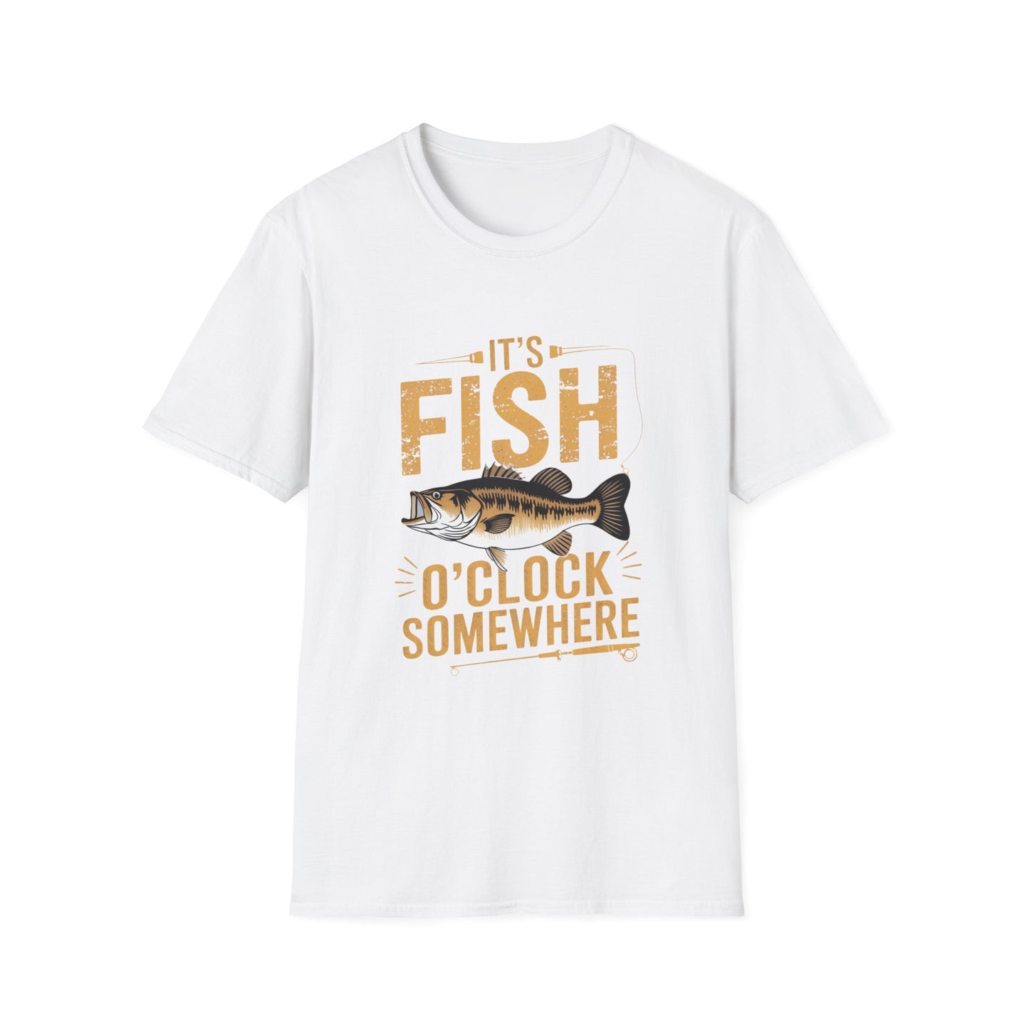 It's Fish-O-Clock Somewhere Funny Fishing Shirt