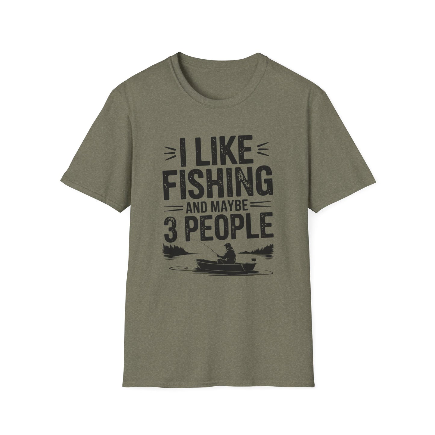 I Like Fishing and Maybe 3 People Funny Fishing T-Shirt