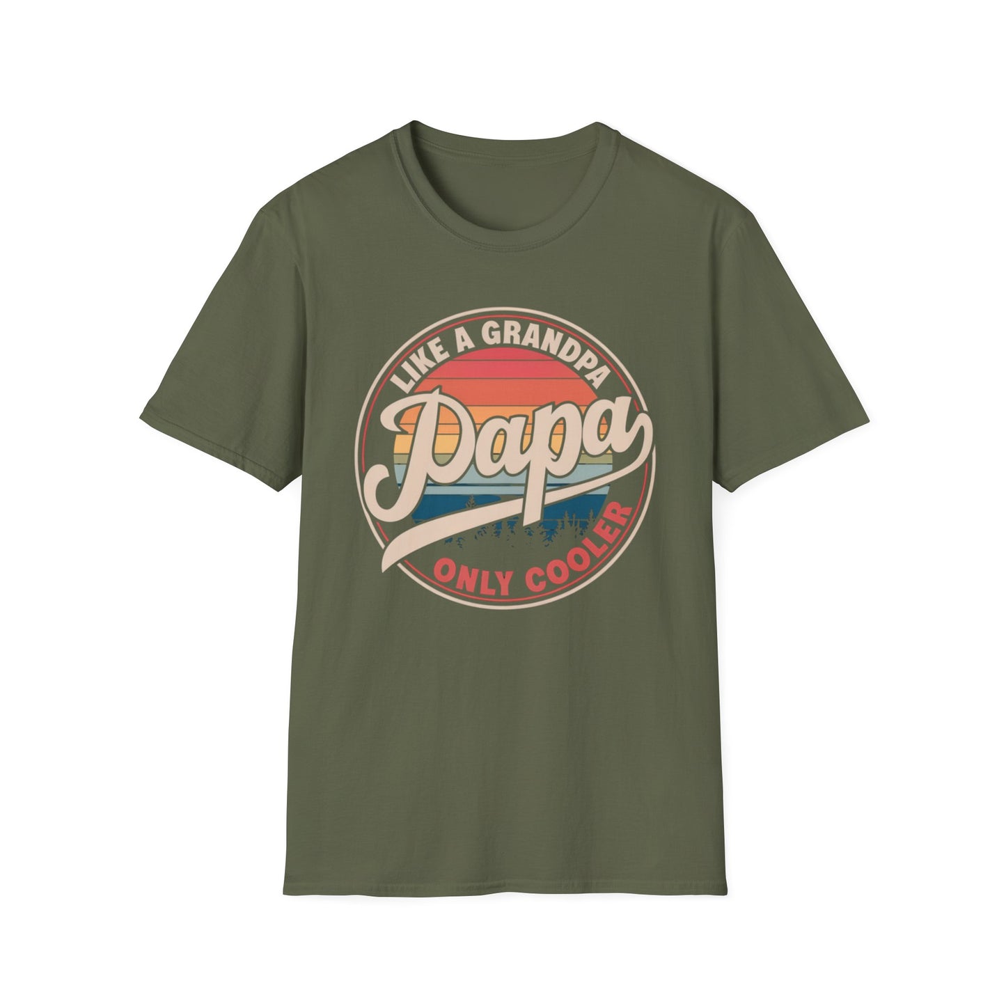Papa Just Like a Grandpa Only Cooler T-Shirt