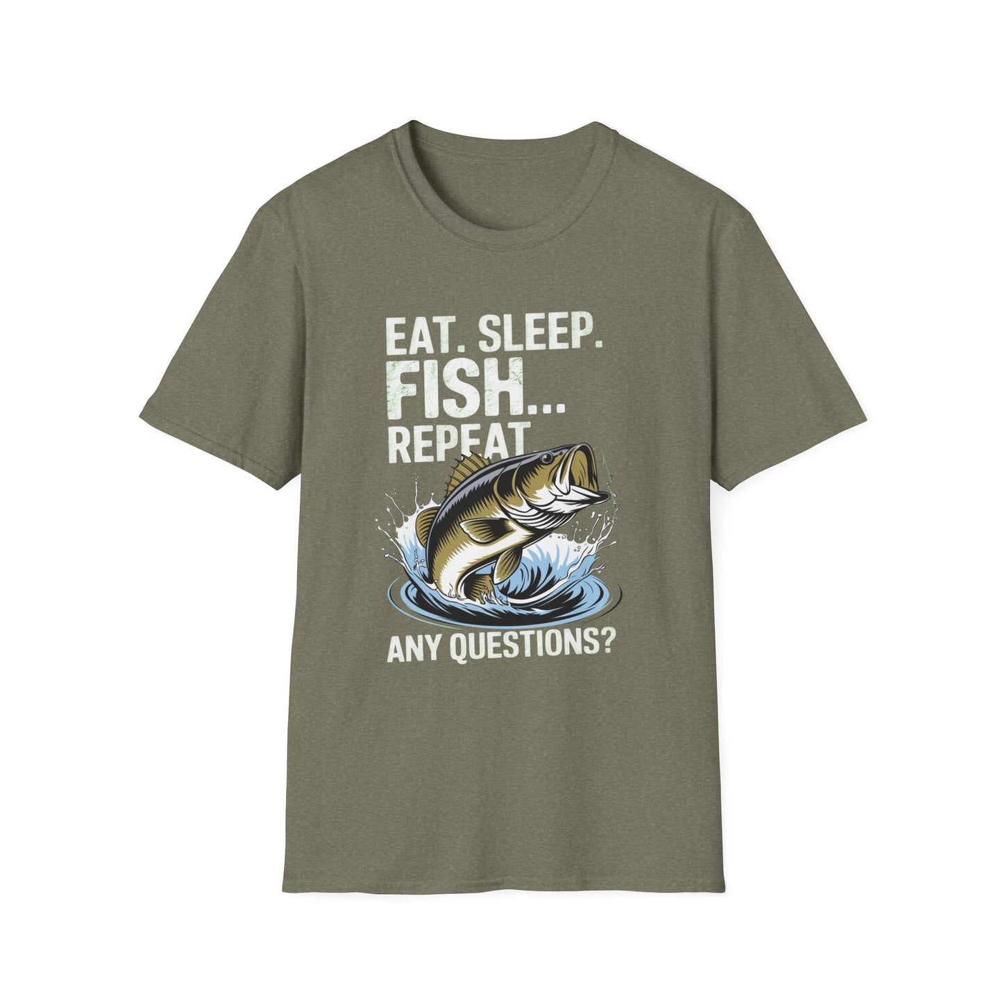 Eat Sleep Fish Repeat Funny Fishing Shirt T-Shirt