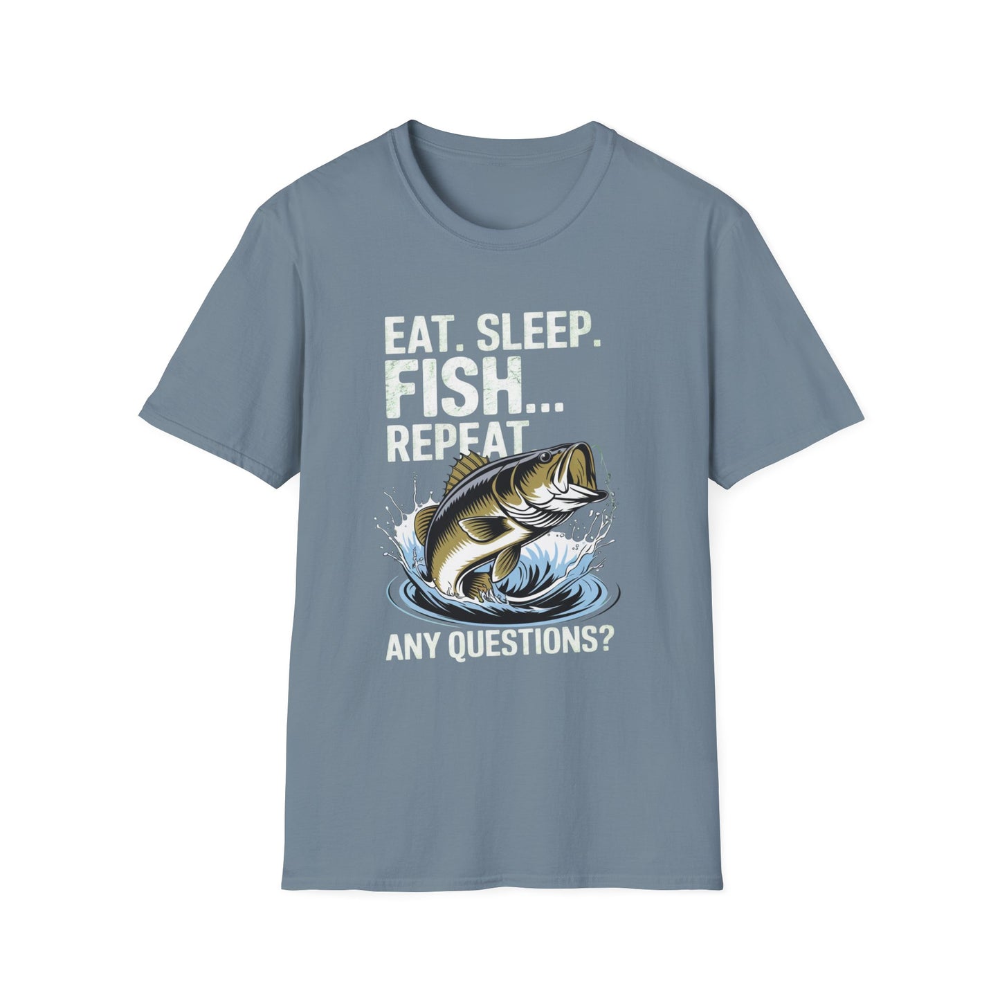 Eat Sleep Fish Repeat Funny Fishing Shirt T-Shirt