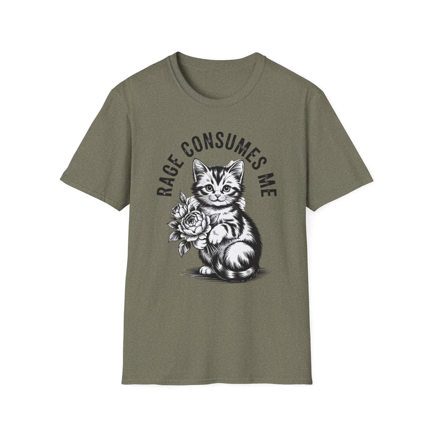 Rage Consumes Me Funny Kitten T-Shirt