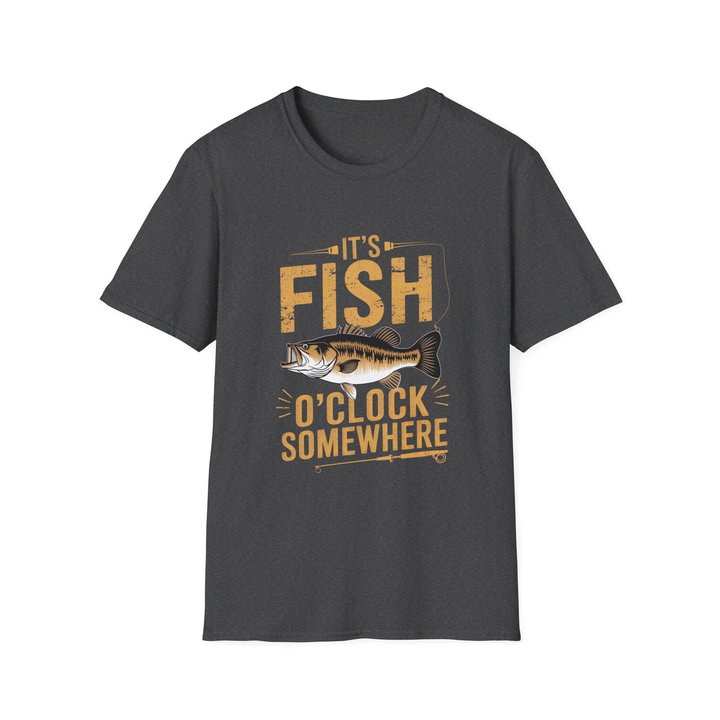 It's Fish-O-Clock Somewhere Funny Fishing Shirt