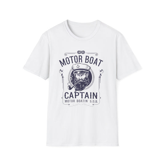 Motor Boat Captain Funny T-Shirt