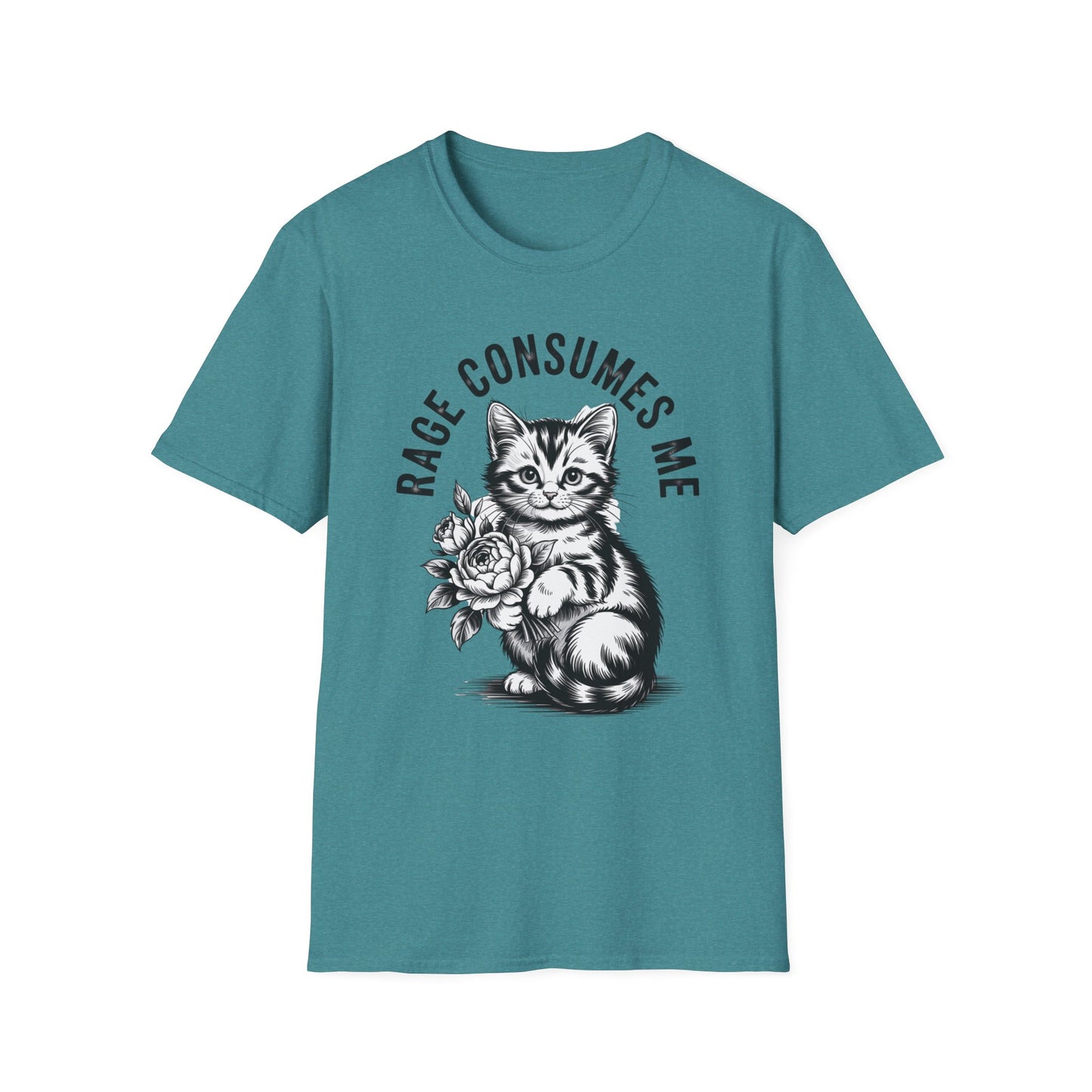 Rage Consumes Me Funny Kitten T-Shirt