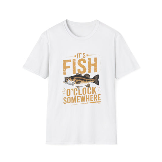 It's Fish-O-Clock Somewhere Funny Fishing Shirt