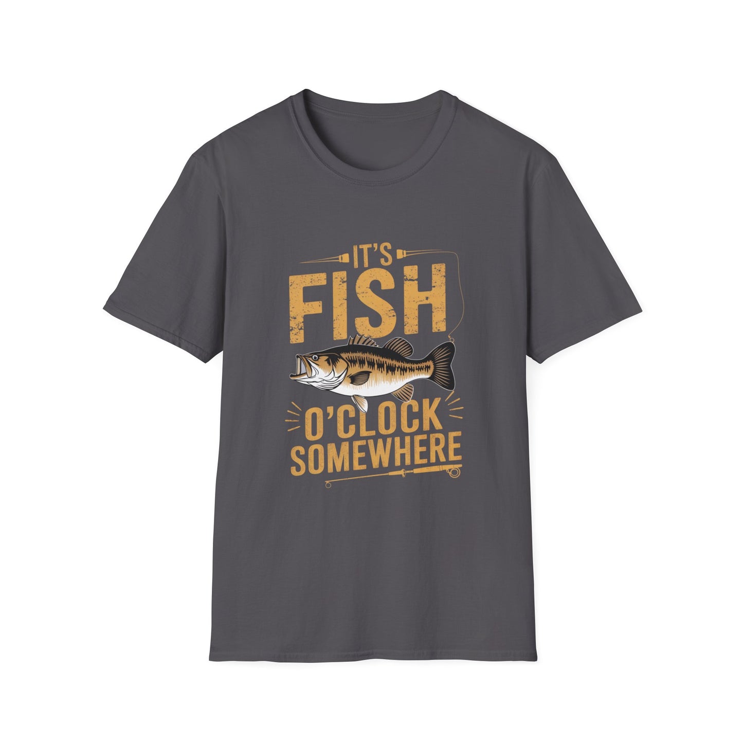 It's Fish-O-Clock Somewhere Funny Fishing Shirt